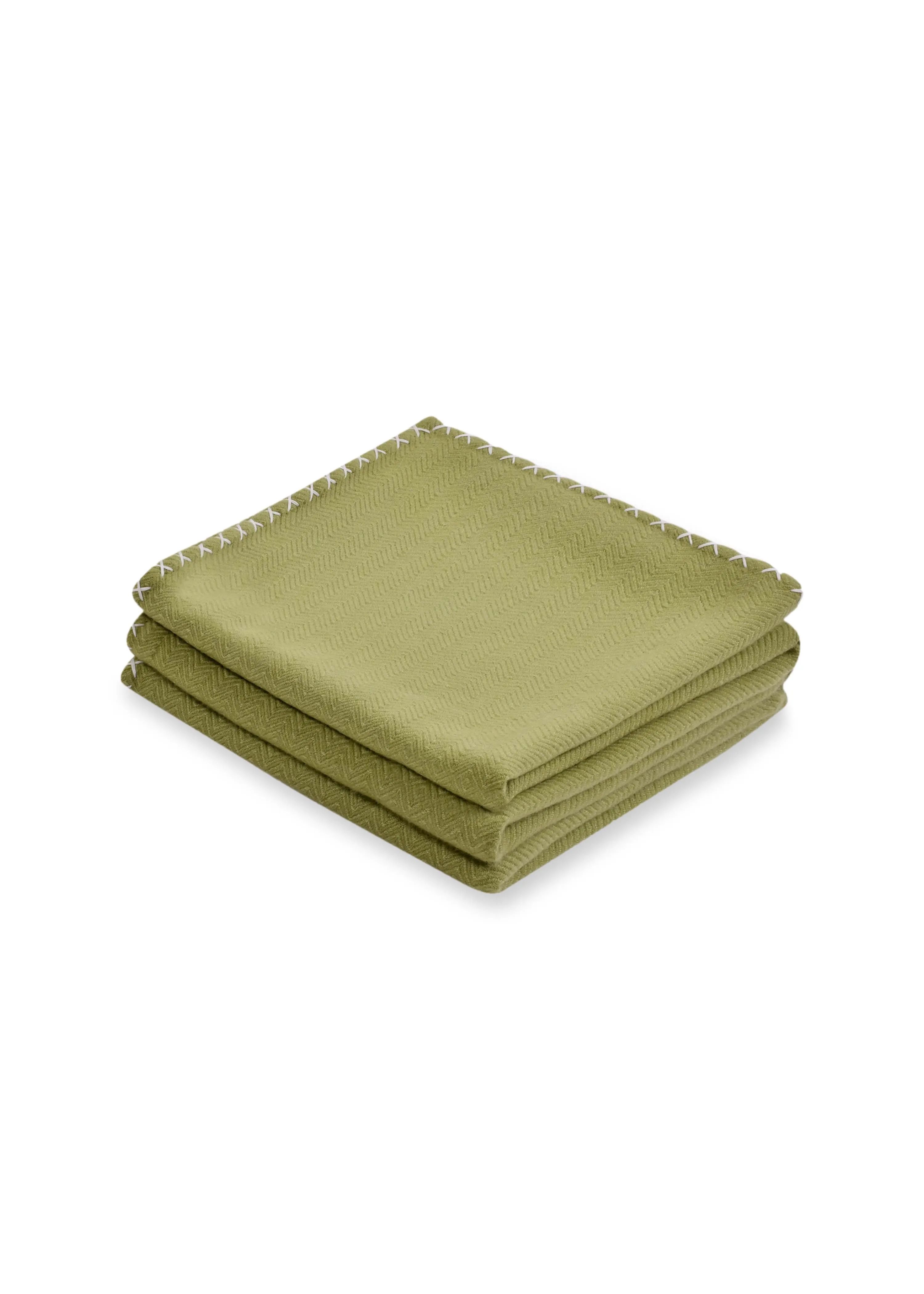 Classic Herringbone Blanket in Cashmere