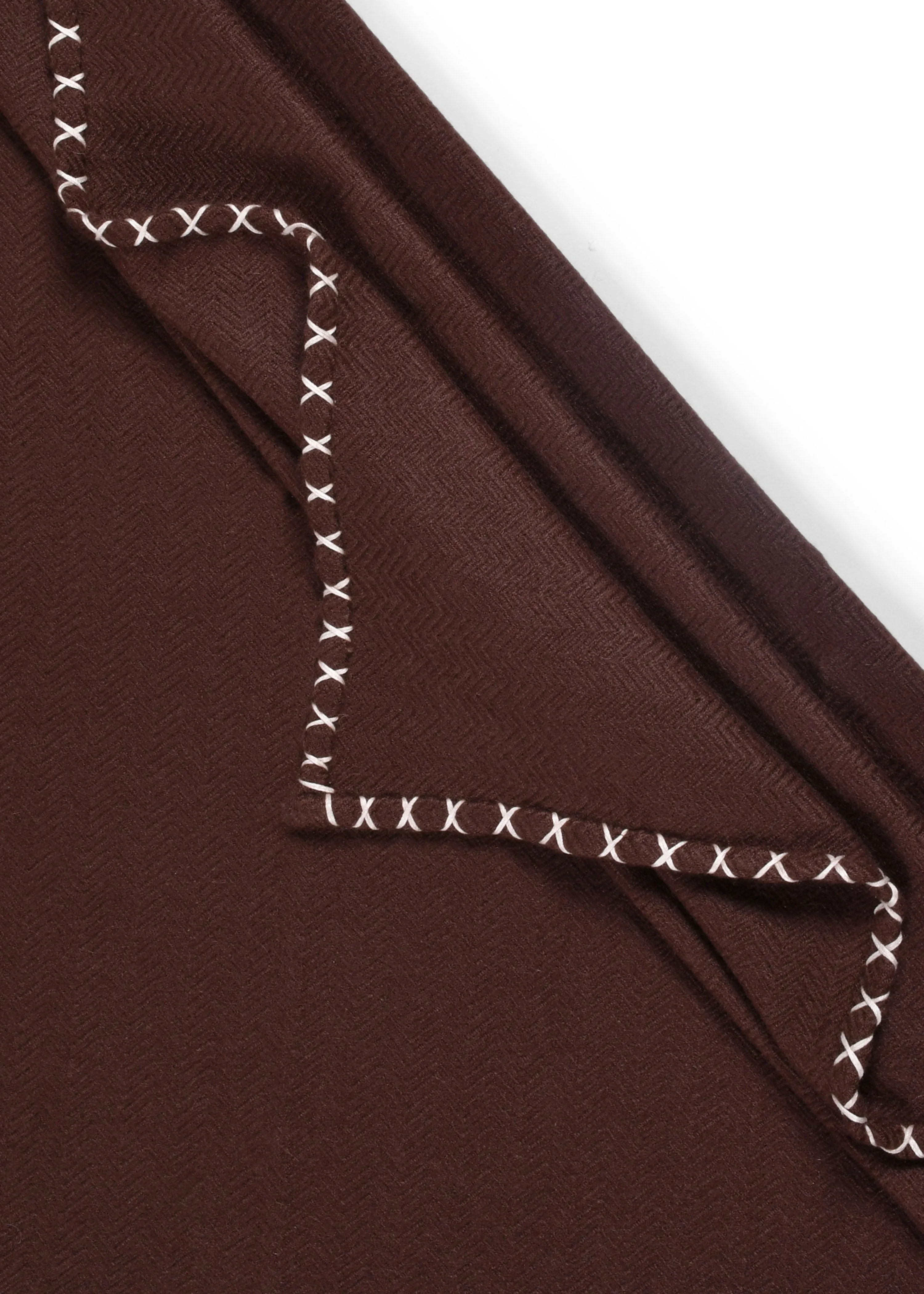 Classic Herringbone Blanket in Cashmere