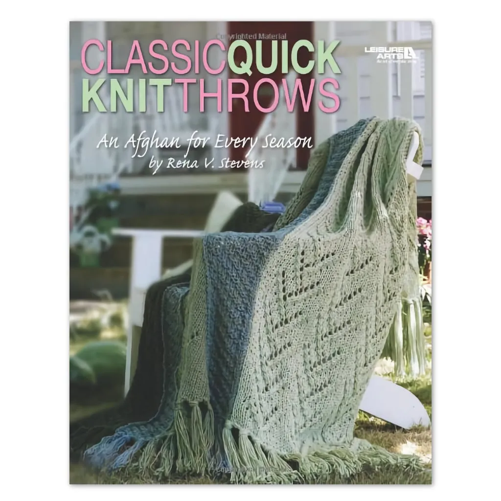Classic Quick Knit Throws, Knitting Patterns