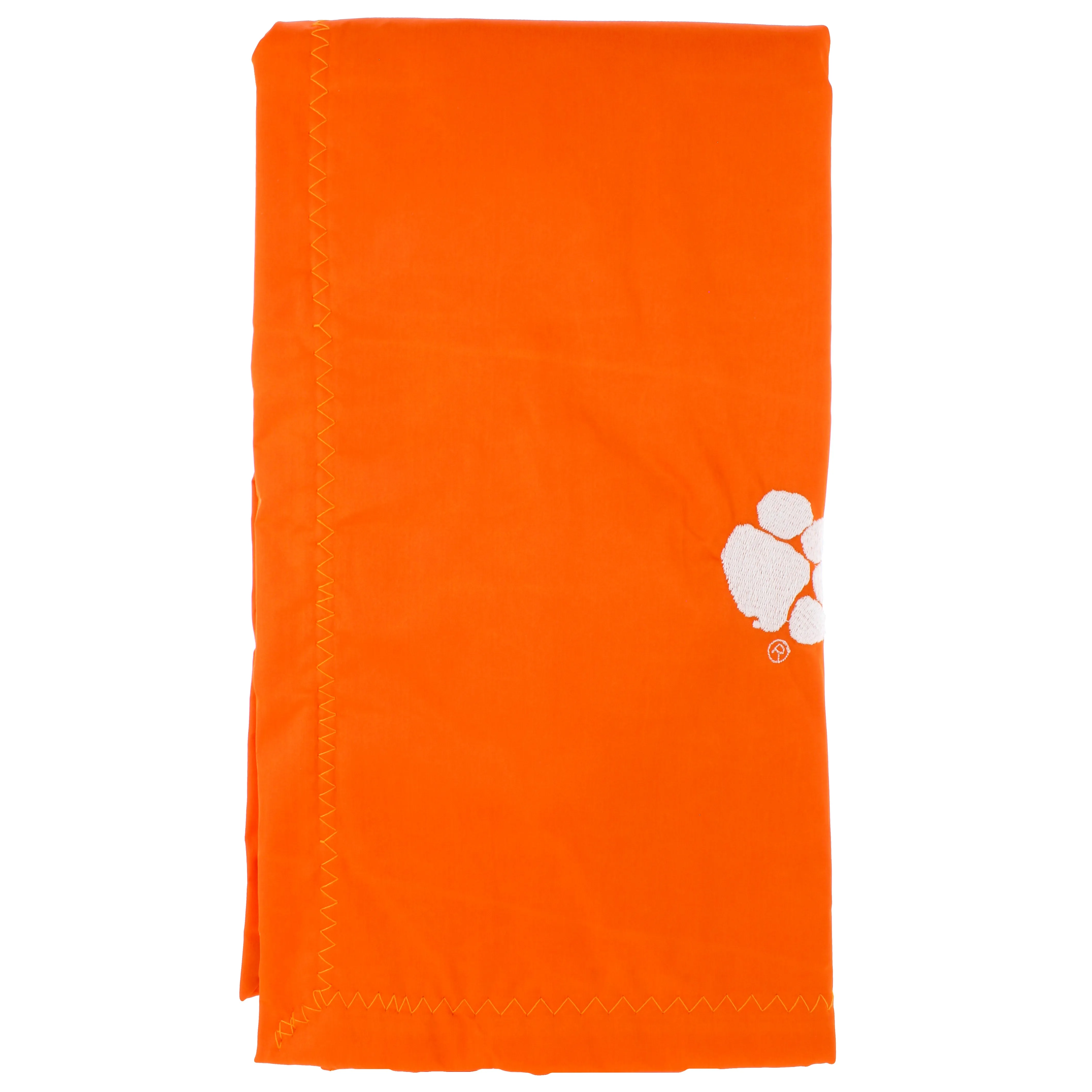 Clemson Tigers Silky and Super Soft Plush Baby Blanket, 28" x 28"