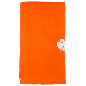 Clemson Tigers Silky and Super Soft Plush Baby Blanket, 28" x 28"