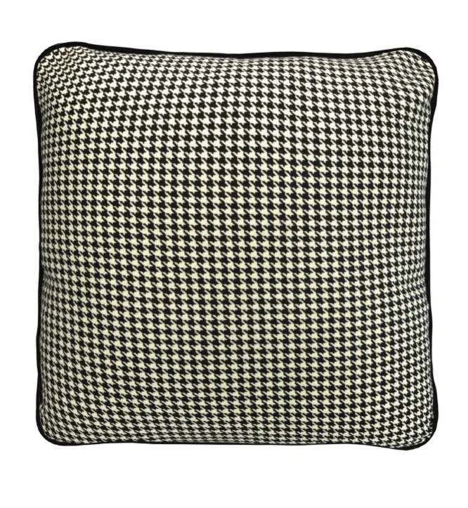 Coco Piped Cushions - Houndstooth