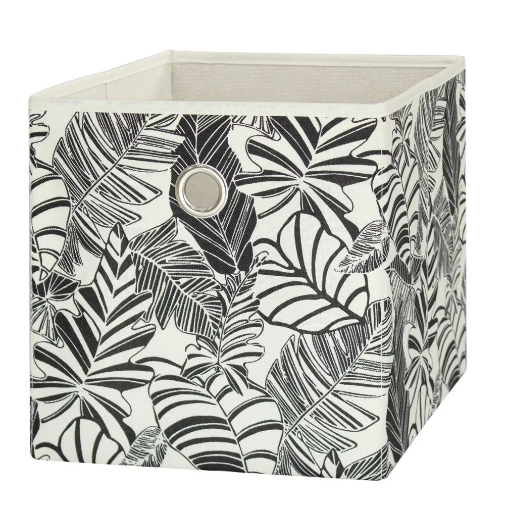 Collapsible Fabric Cube Storage Bins (10.5" x 10.5"), 4 pack, Grey Flannel