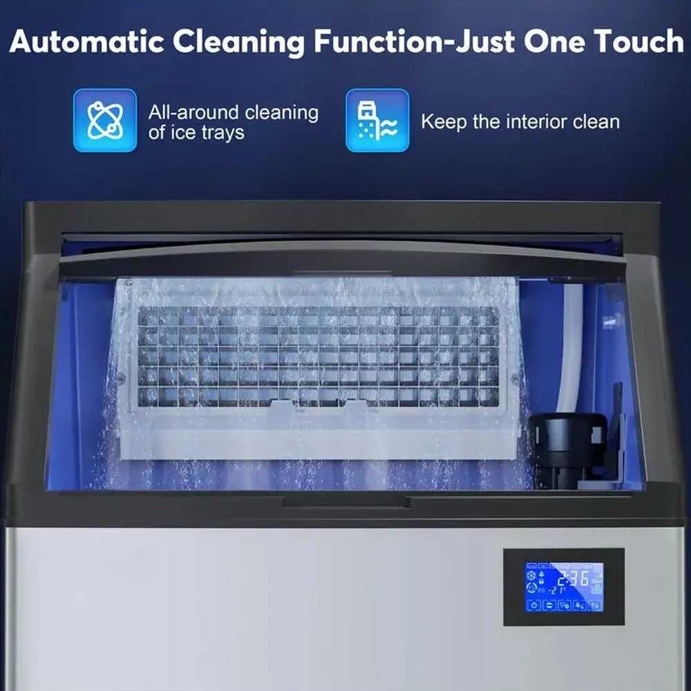 Commercial Air Cooled Ice Machine With Bin, 26‘’, 110 V, 320 lb.