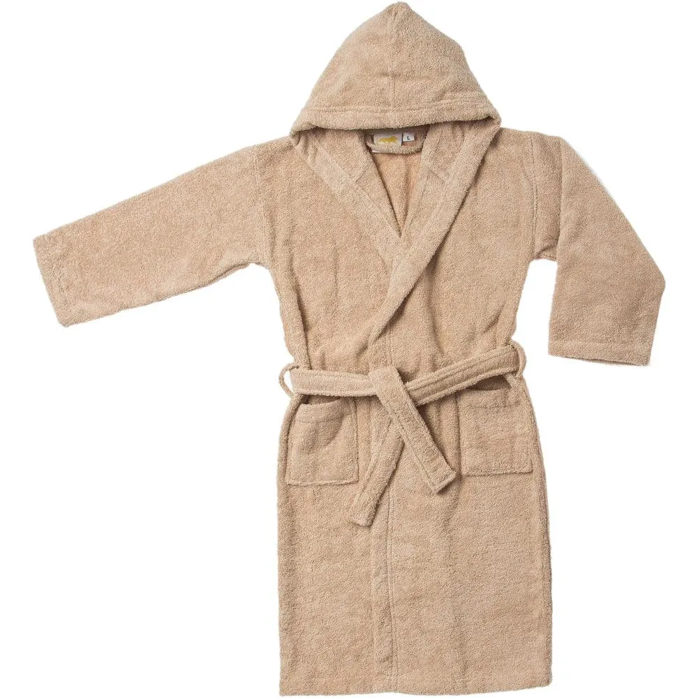 Cotton Terry Bath Robe Boys Girls Kids Unisex Hooded Bathrobe