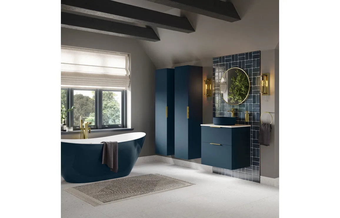 Darcy Matt Deep Blue Wall Hung Storage Unit
