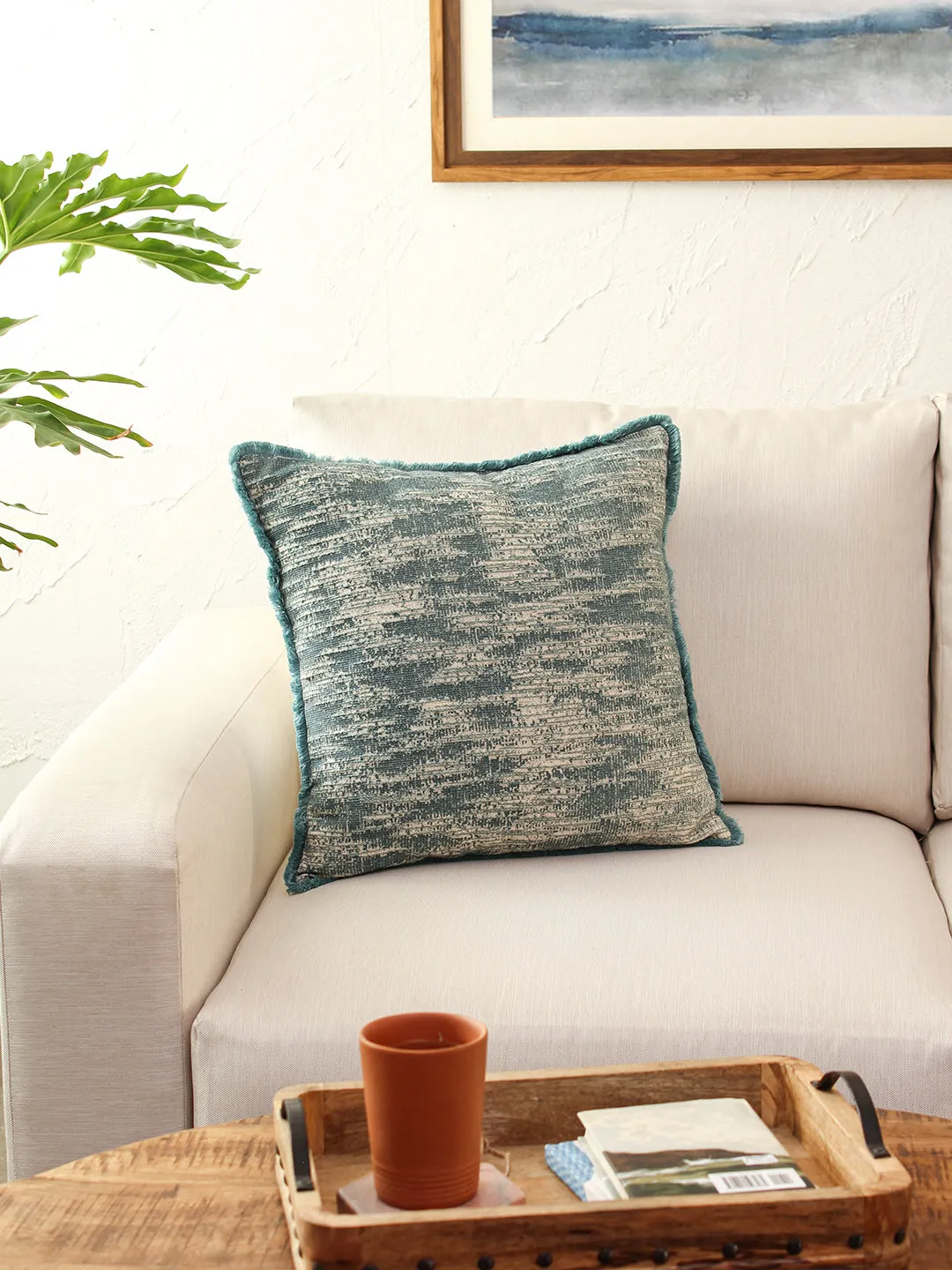 Daya Cushion Cover (Blue) - Medium
