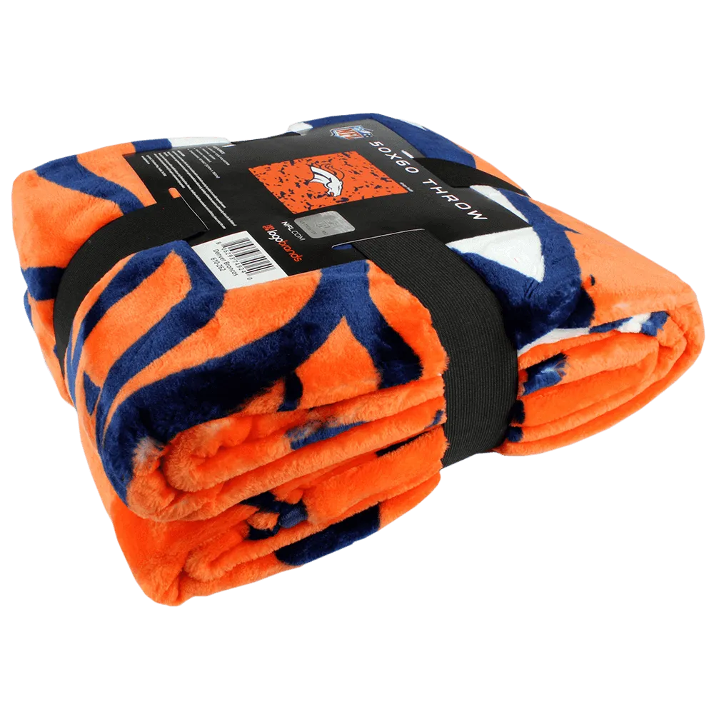 Denver Broncos Throw Blanket, 50" x 60"