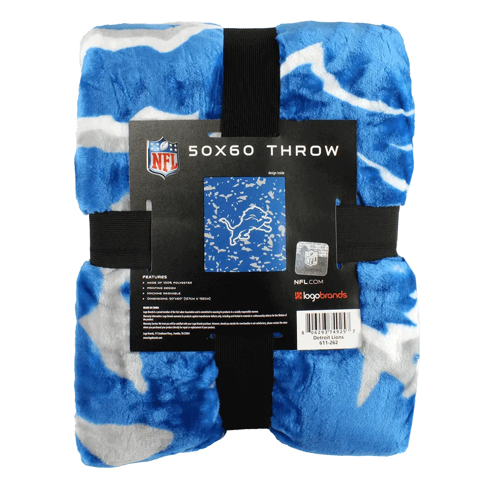 Detroit Lions Throw Blanket, 50" x 60"