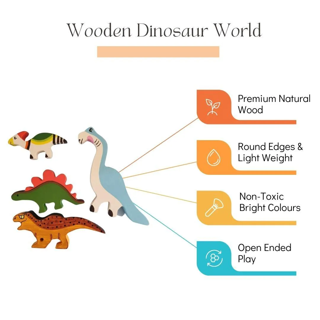 Dinosaur World Wooden Toy (9 Piece)