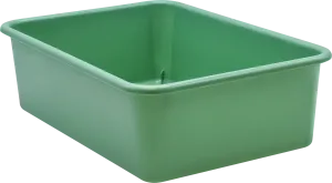 Eucalyptus Green Large Plastic Storage Bin