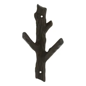 Faux Bois Cast Iron Wall Hook - Branch