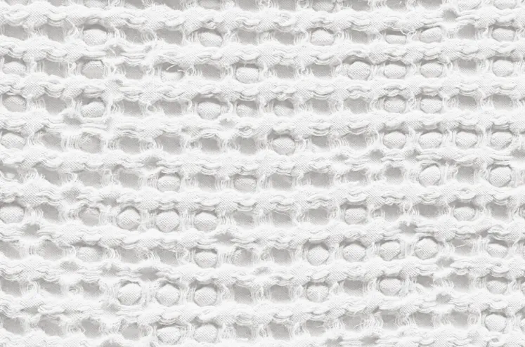 Flora Linen Blanket - Snow