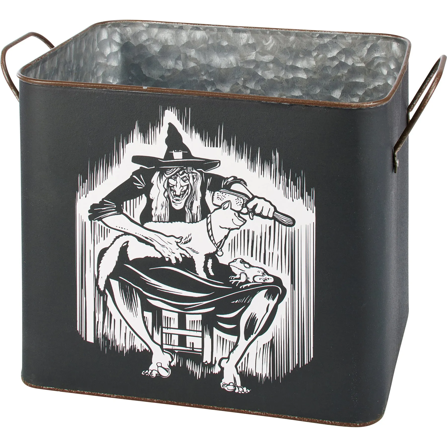 Flying Witch And Cat Bin Set