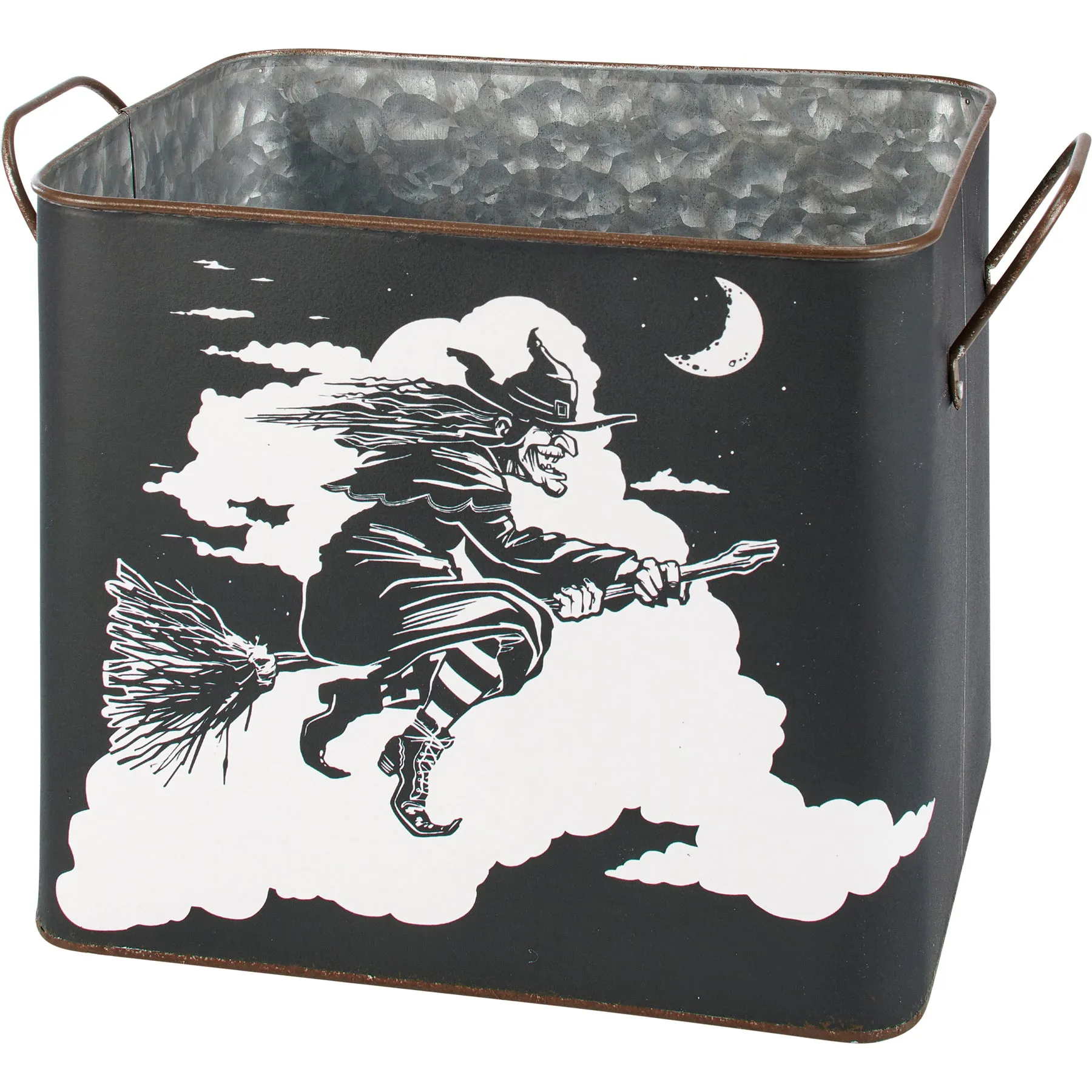 Flying Witch And Cat Bin Set