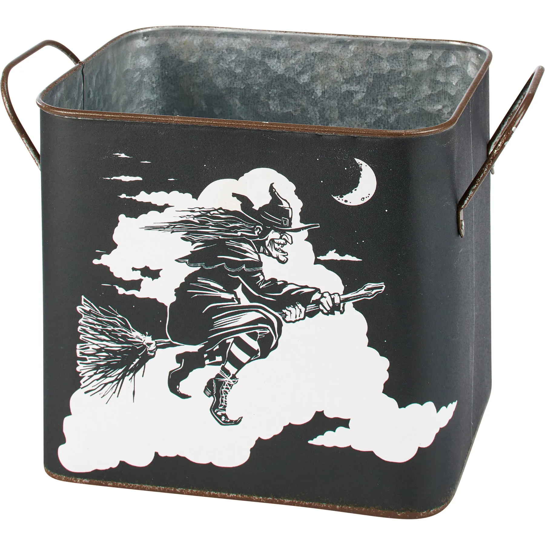 Flying Witch And Cat Bin Set