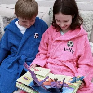 Football Hooded Bathrobe