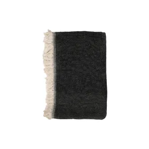 Fouta Throw | Double-Sided | Black 135x185cm