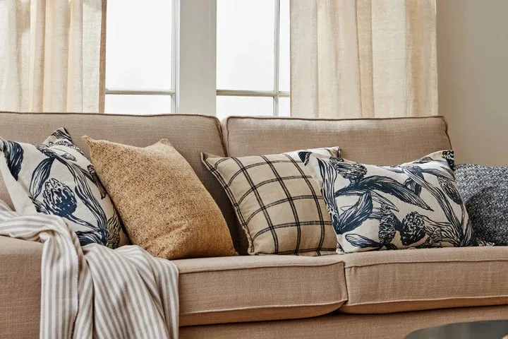 Fowler Tan Feather Cushion