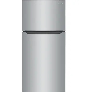 Frigidaire 18.3 CF Top Mount Refrigerator Glass Shelves ADA OPT-ICEMAKER - Stainless