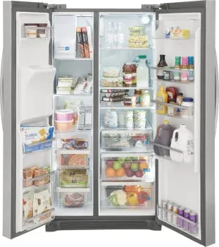 Frigidaire Gallery GRSC2352AF 22.3 Cu. Ft. 36" Counter Depth Side by Side Refrigerator in Stainless Steel
