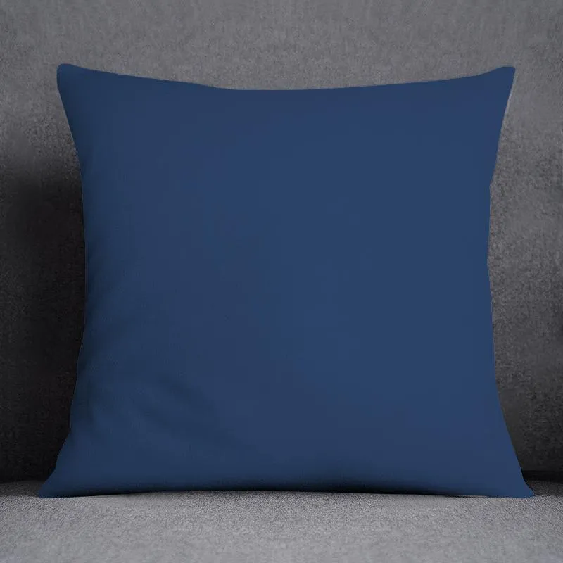 Geometric Pattern Polyester Blue Grey Cushion Cover