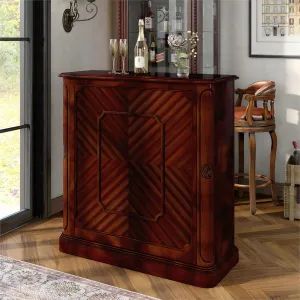 Georgia Traditional Wood Multi-Storage Wine Bar