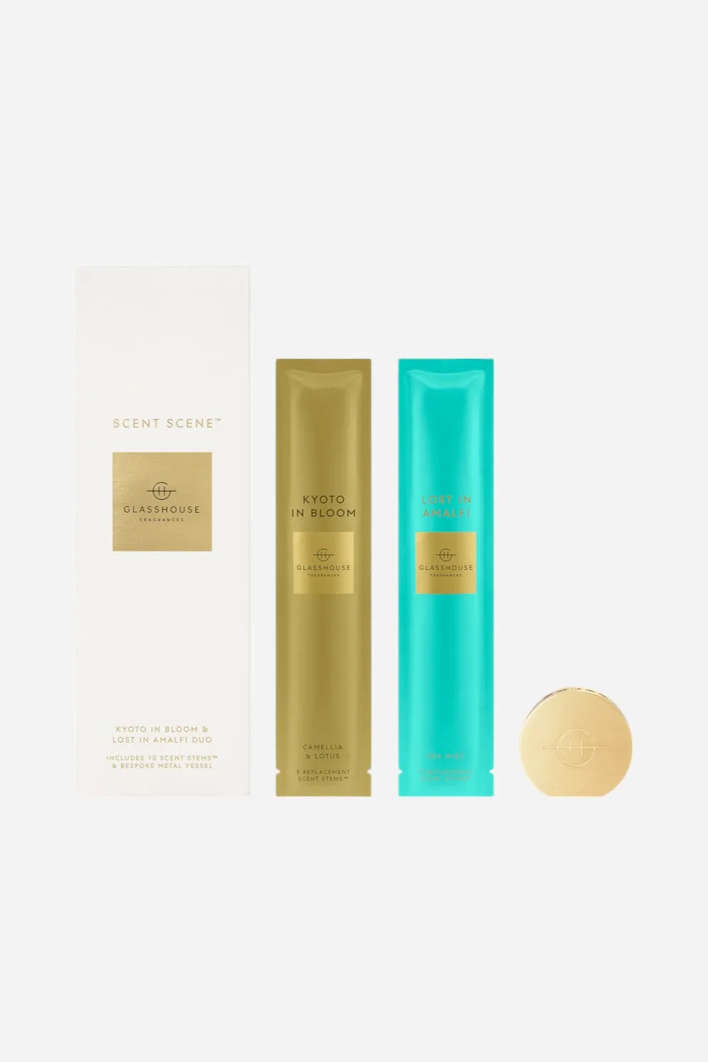 Glasshouse Scent Scene Duo- Lost In Amalfi and Kyoto in Bloom Assorted Fragrances