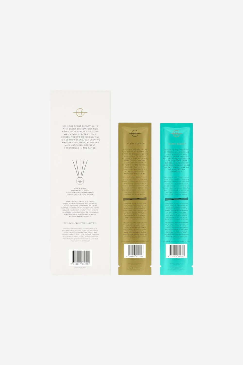 Glasshouse Scent Scene Duo- Lost In Amalfi and Kyoto in Bloom Assorted Fragrances
