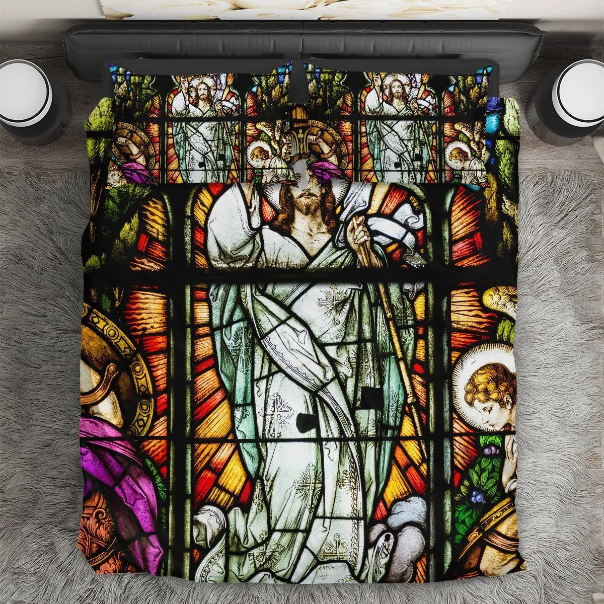 God Jesus Gotic Bedding Set - Christian Bedding Sets