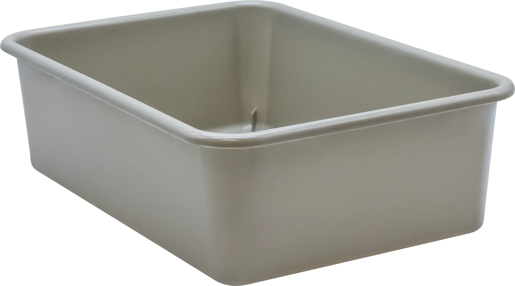 Gray Large Plastic Storage Bin