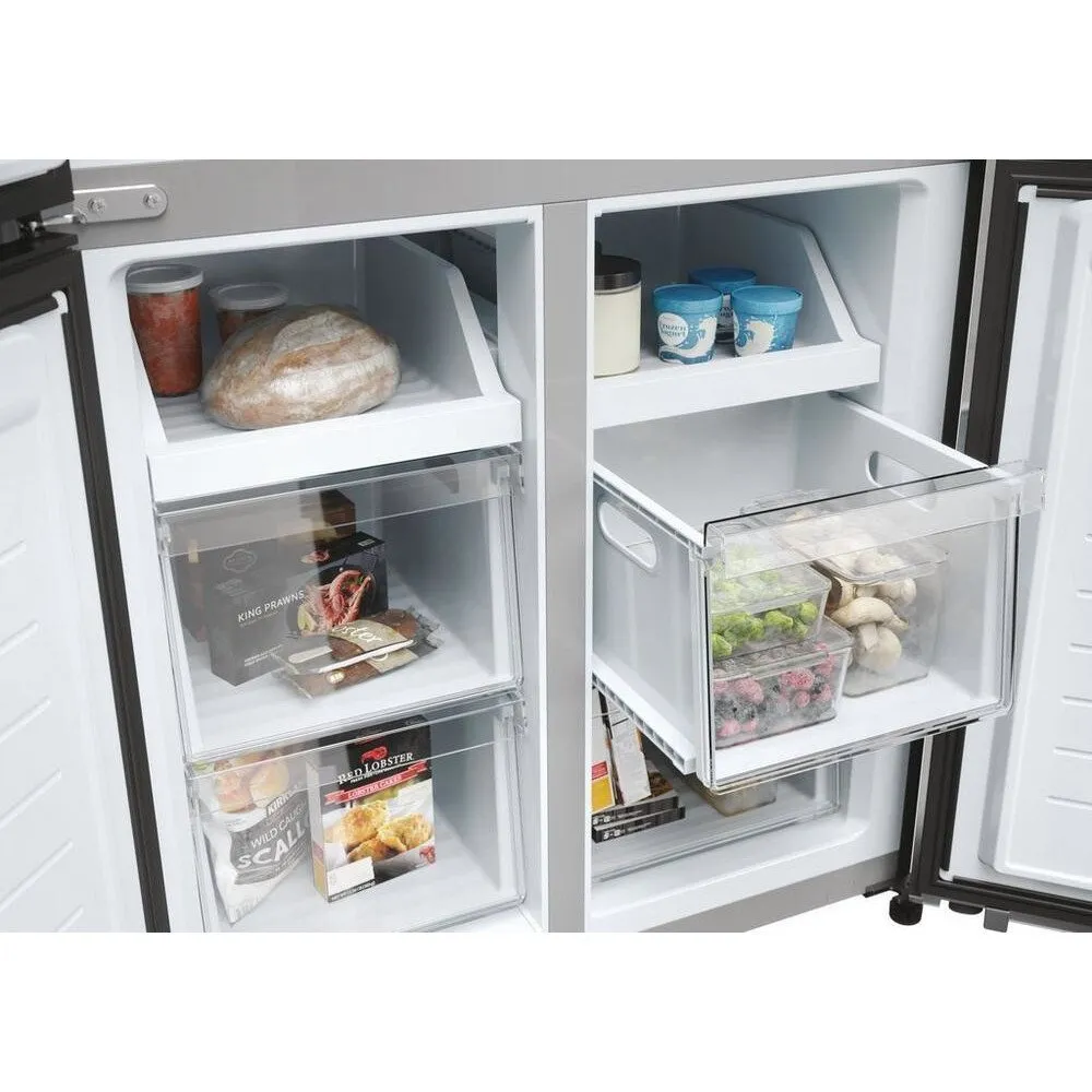 Haier HCR3818ENMM Freestanding American Style Refrigeration - Inox