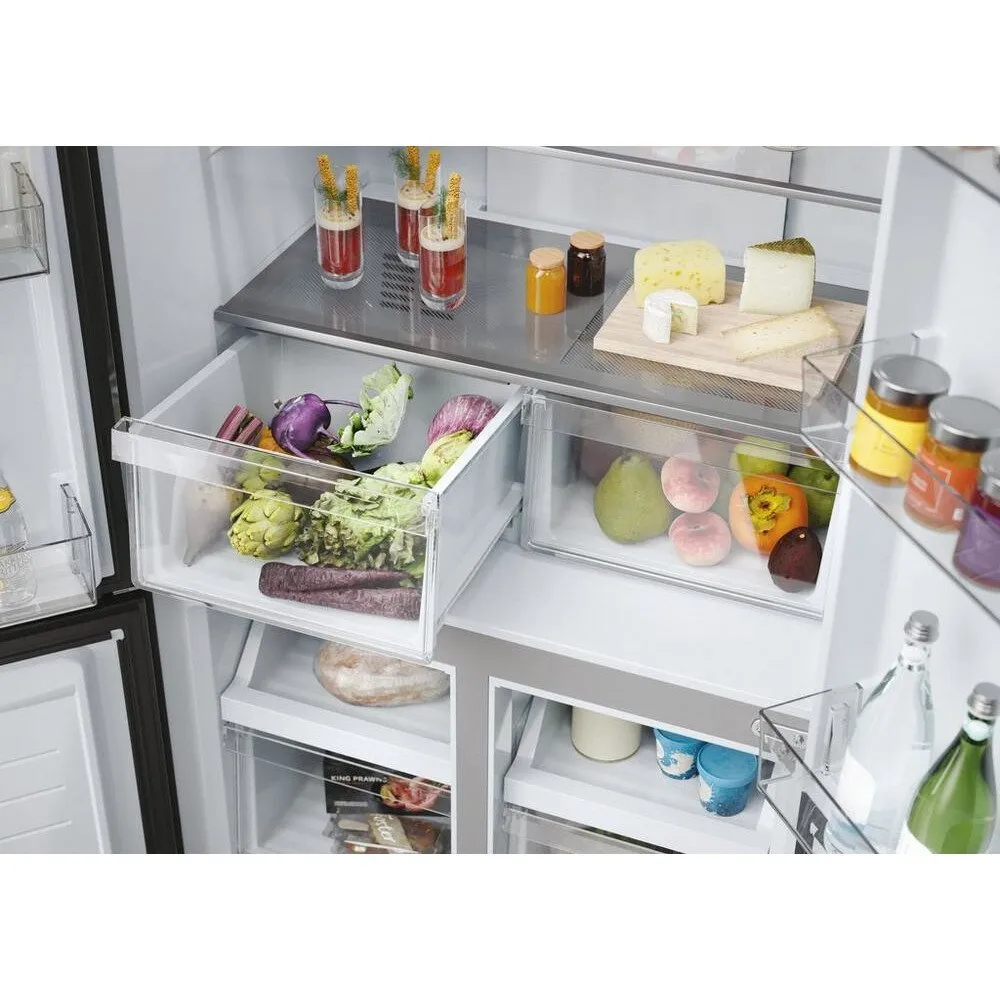 Haier HCR3818ENMM Freestanding American Style Refrigeration - Inox