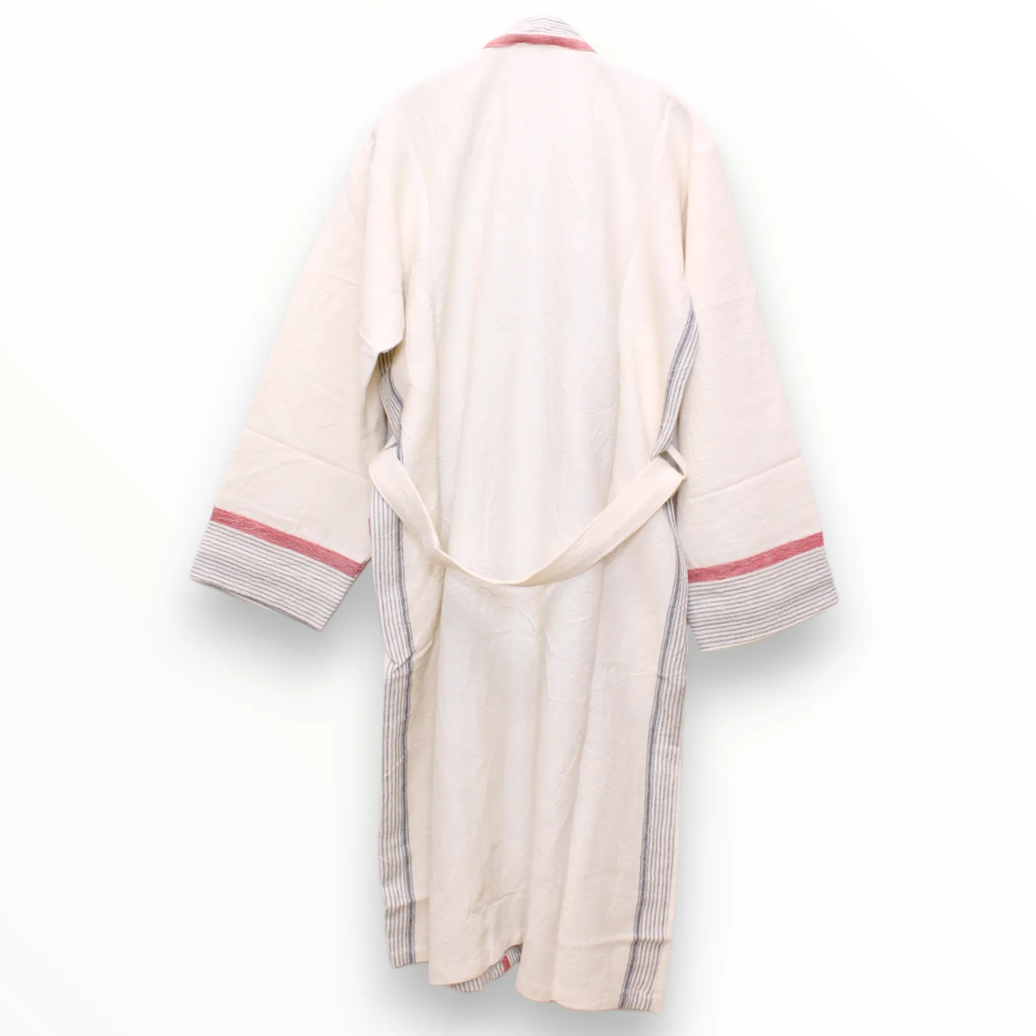 Hand Woven Linen Unisex Turkish Towel Pestemal Bathrobe