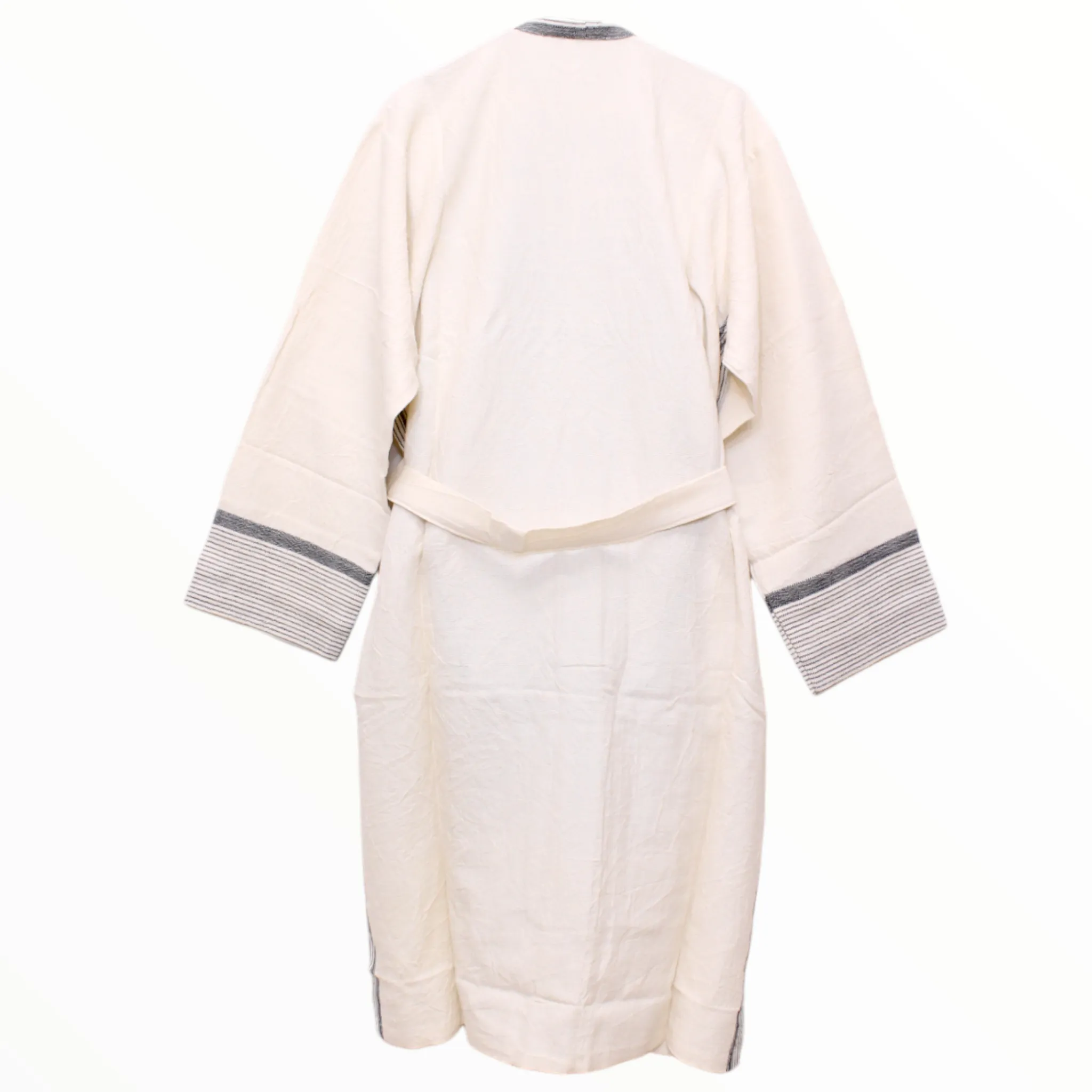 Hand Woven Linen Unisex Turkish Towel Pestemal Bathrobe