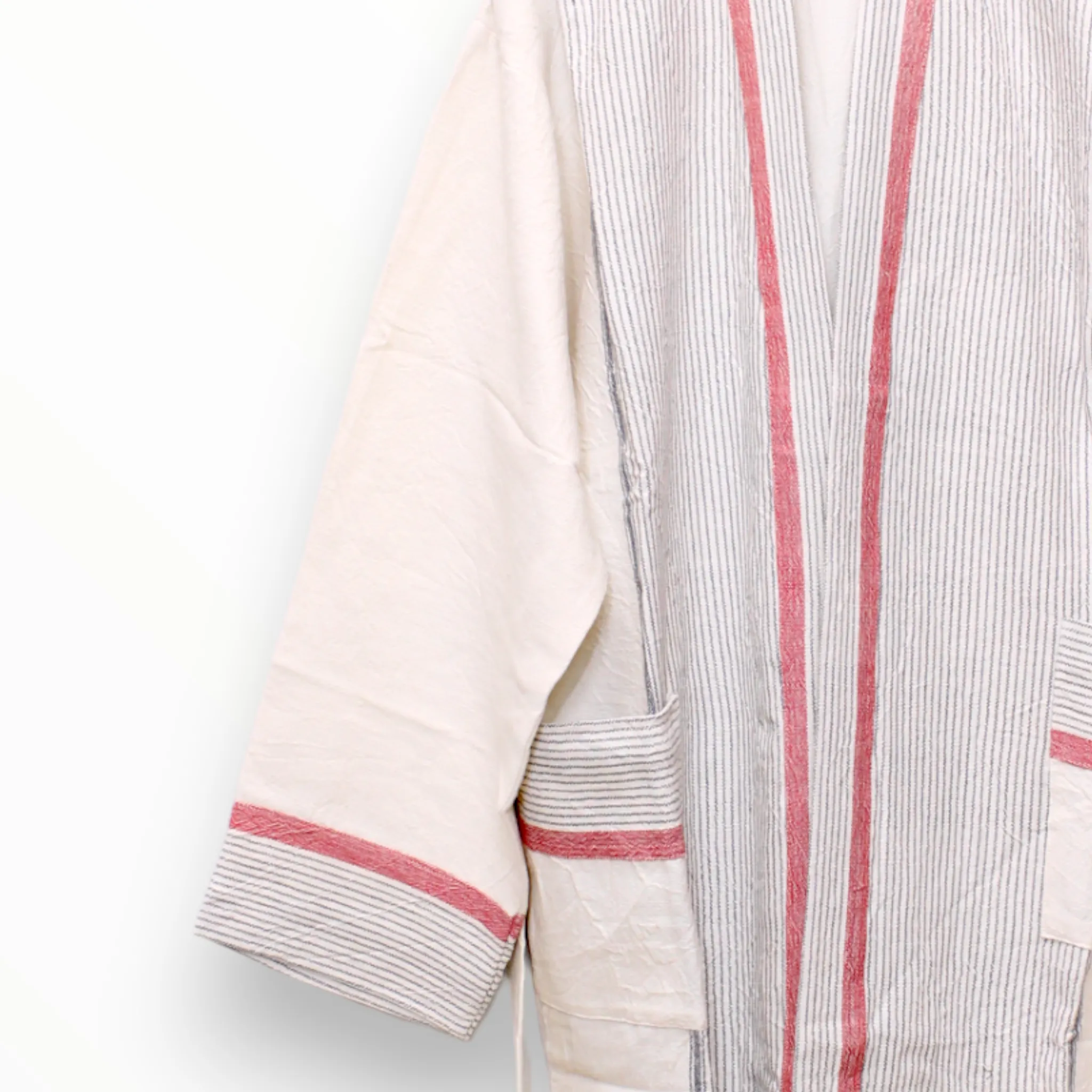 Hand Woven Linen Unisex Turkish Towel Pestemal Bathrobe