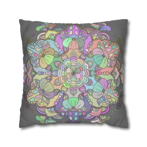 Handmade Mandala Art Pillowcase - Pastel Colors