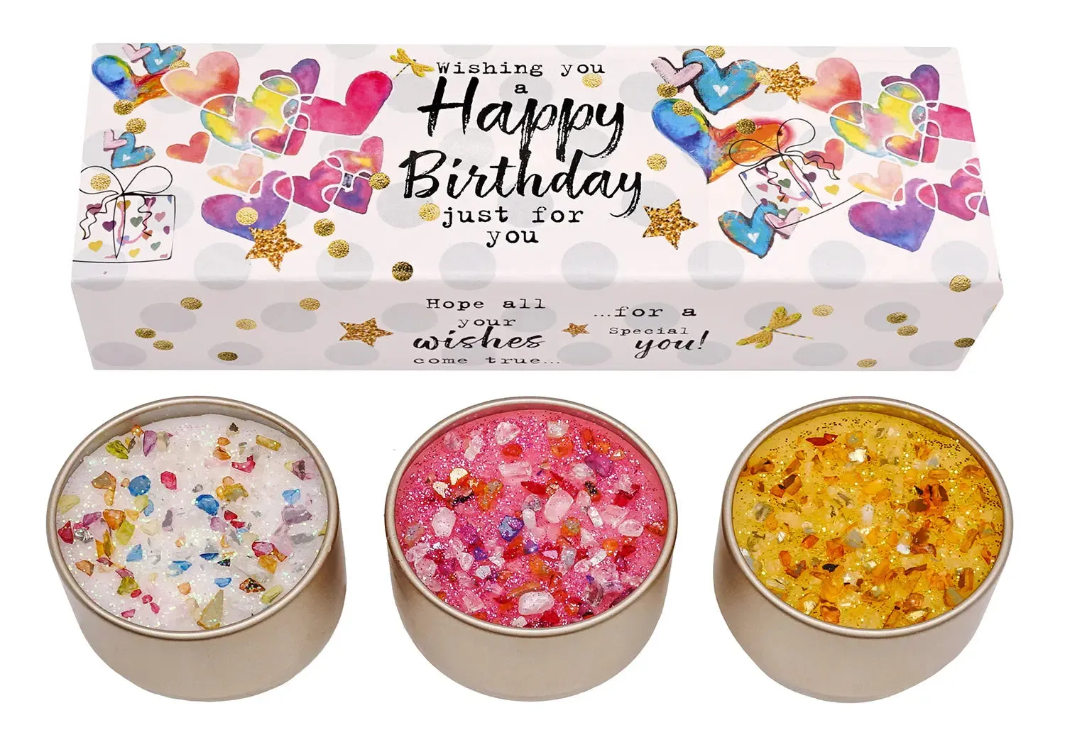 Happy Birthday Candles Trio Set