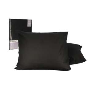 HappyDuvet | Anthracite pillowcase set 2 pieces - 60x70cm - 100% cotton