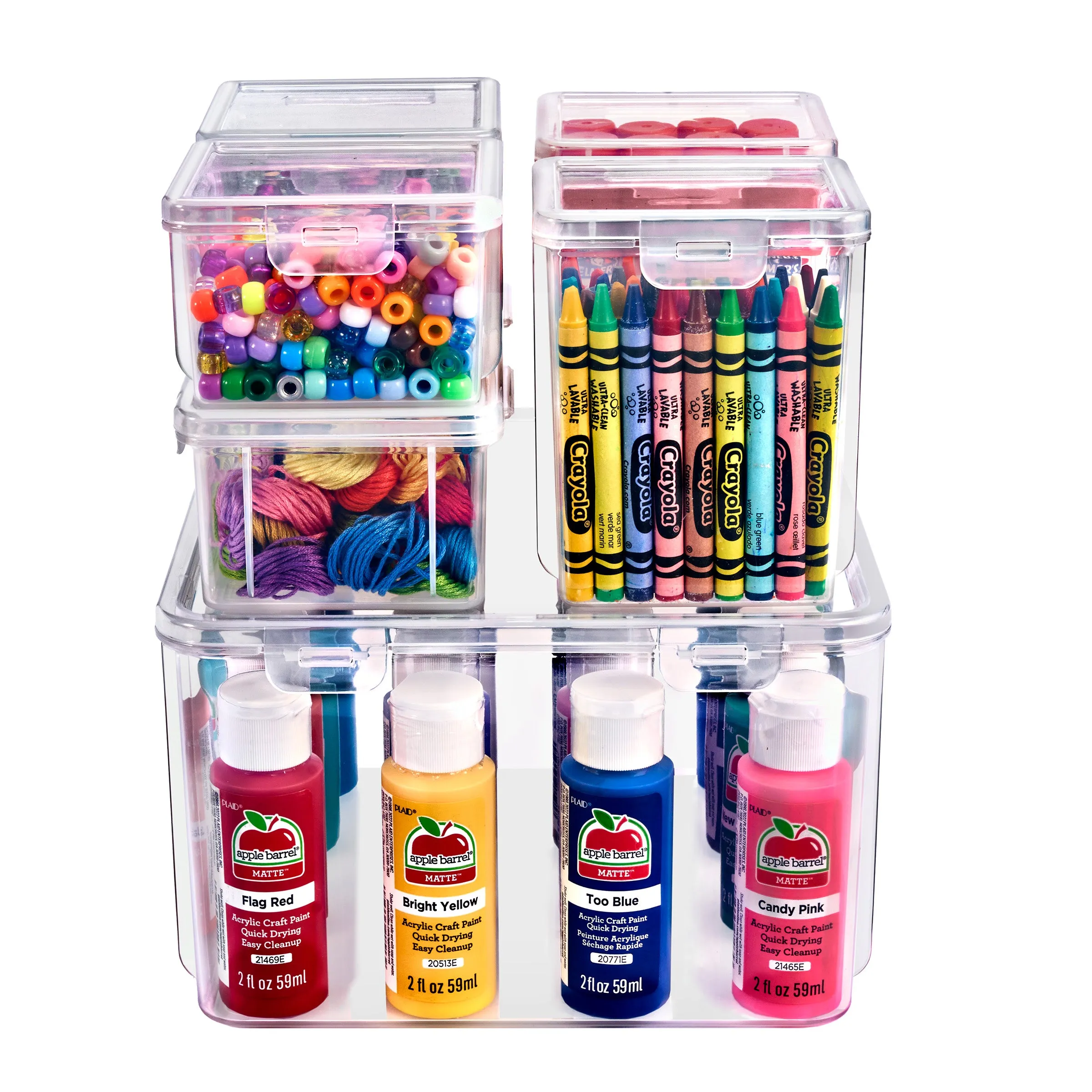 Hardware Storage Container Set (6 Pc)