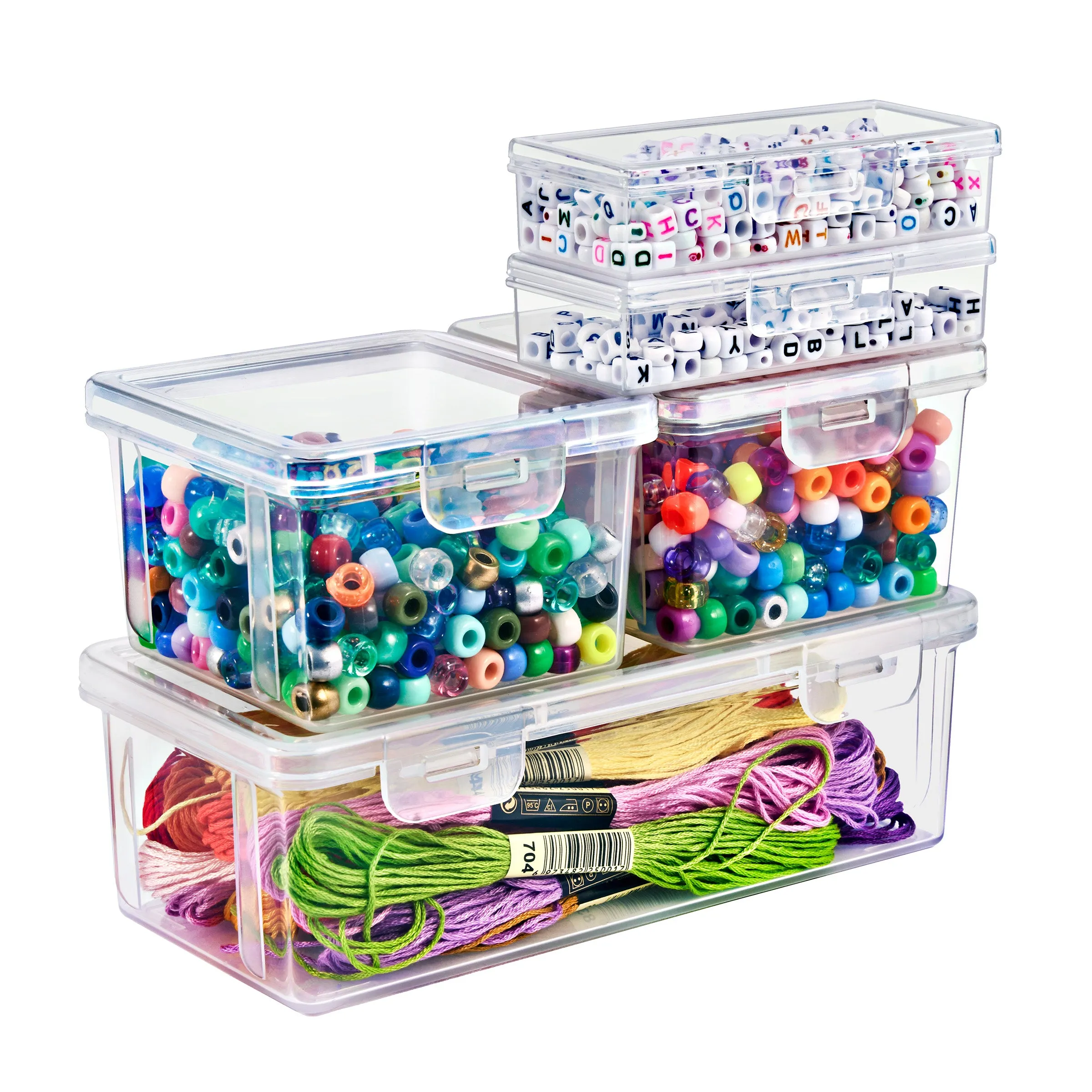 Hardware Storage Container Set (6 Pc)