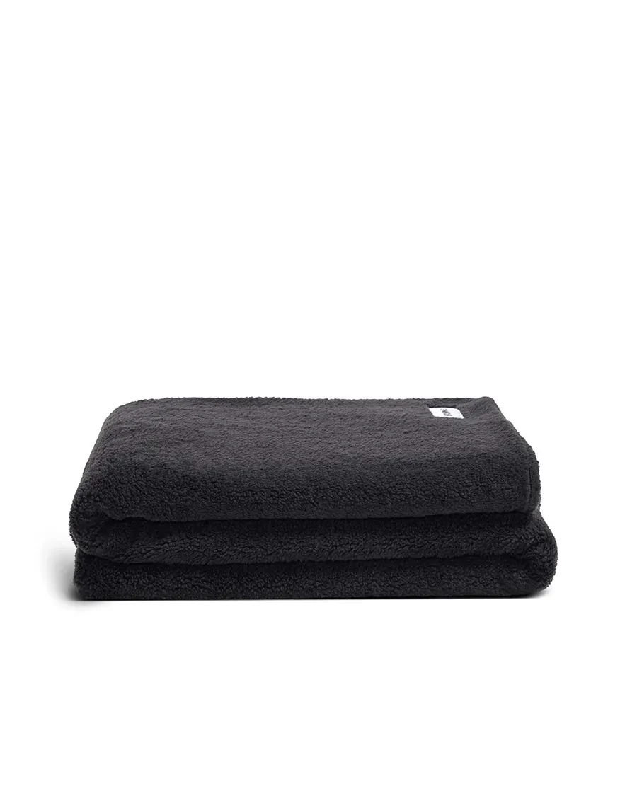 Hommey Faux Fur Throw Blanket - Charcoal
