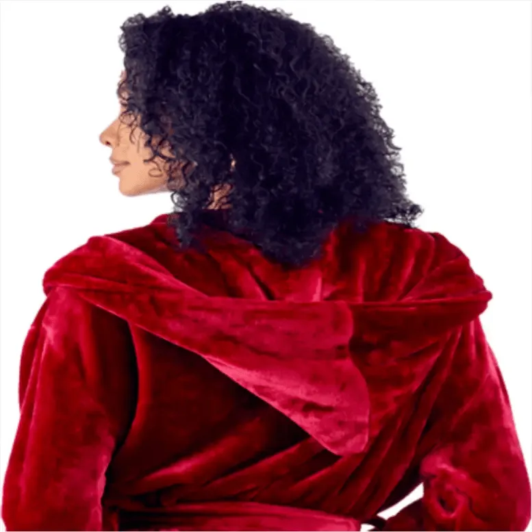 Hooded Plush Bathrobes for Women