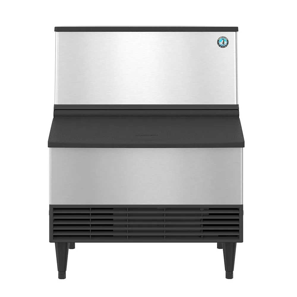 Hoshizaki KM-301BWJ 30" KM Series 285 lb Crescent Cube Ice Machine with Bin - 100 lb Storage, Water Cooled, 115v