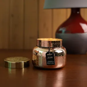 HOSLEY Pink Sand Fragrance Jar Candle with Metal Lid| Scented Rose Gold Glass Candle Perfect for Home Decor|70-75 Hours Burning Time| Long Lasting| Clean Burning Smokeless|Pack of 1 (13 Oz Wax)