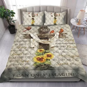 I Can Only Imagine Jesus Quilt Bedding Set - Christian Bedding Sets