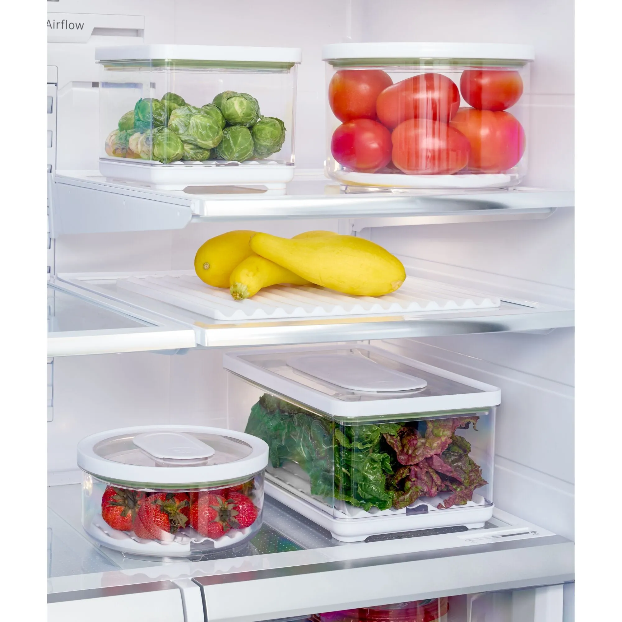 iDesign iDFresh BPA-Free Recycled Plastic Produce Storage Bin, Large
