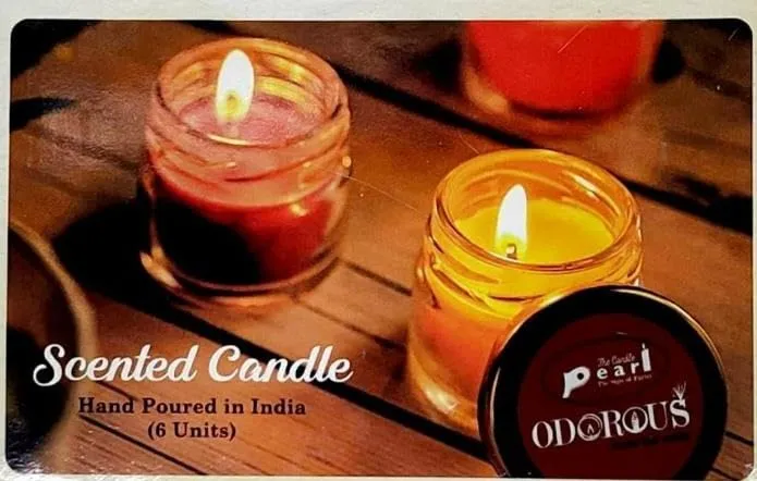 JAZON Scented Mini Jar Candles for Home Decor & Gifting (6 Piece) | Blueberry, Sandal Wood, English Rose, Lavender, Wild Jasmine, Strawberry (Pack of 2)