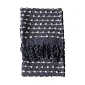 Julio Loop Throw Black/Cream