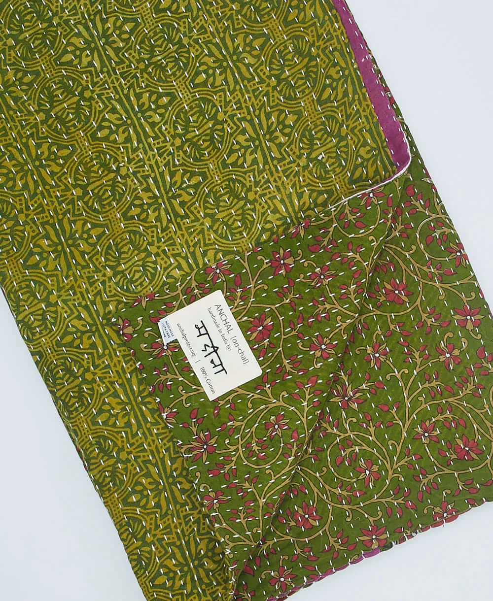 Kantha Quilt Throw - No. 240312